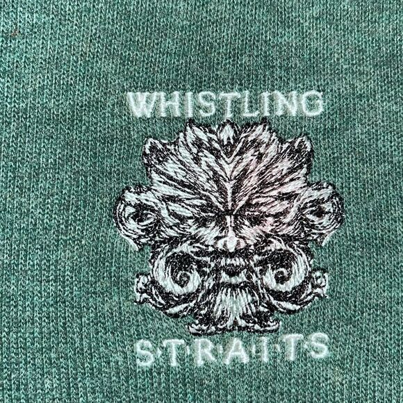 Cutter Buck Whistling Straits green men’s  Golf Polo Shirt Sweater sweatshirt L - Picture 3 of 4